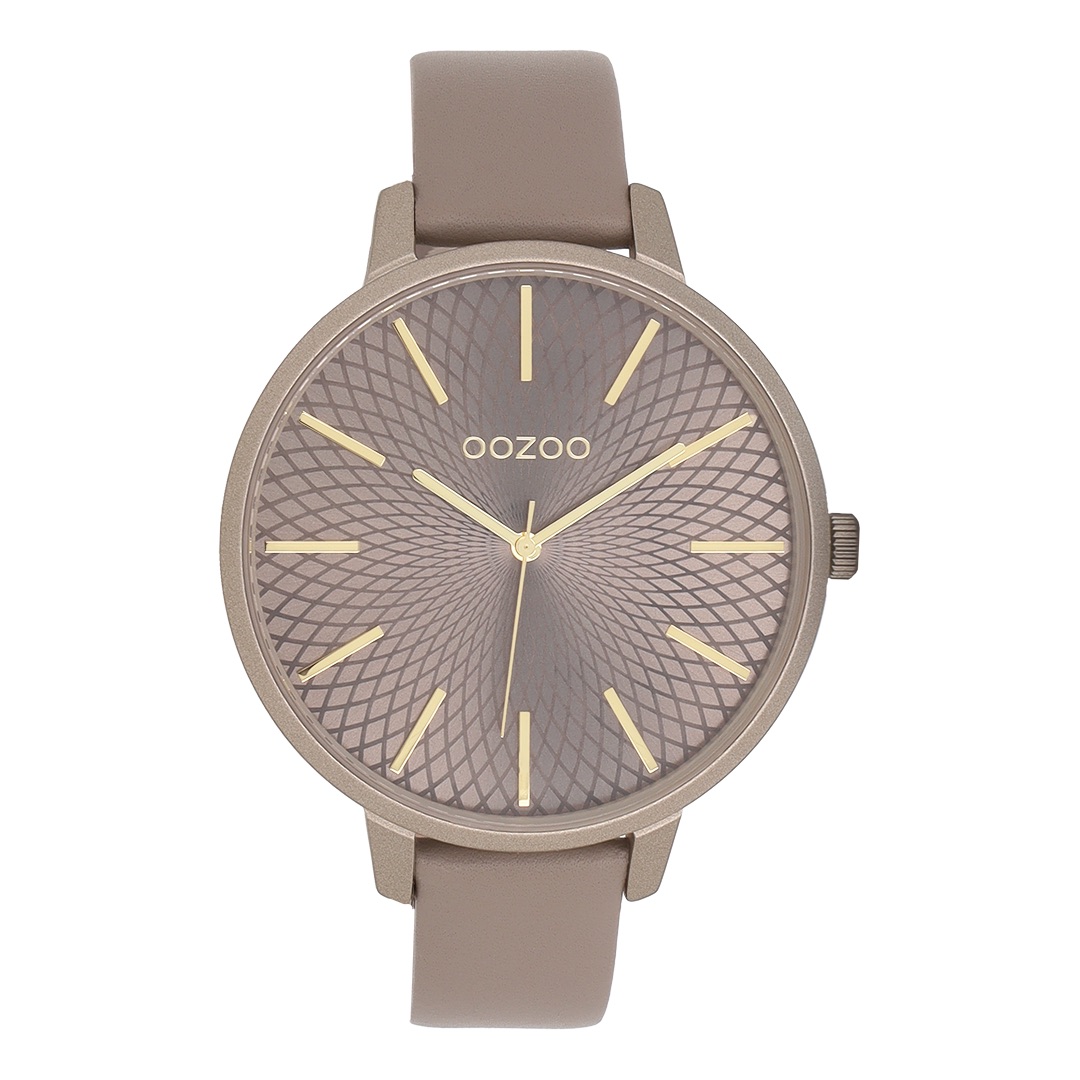 Gold coloured OOZOO with taupe leather strap